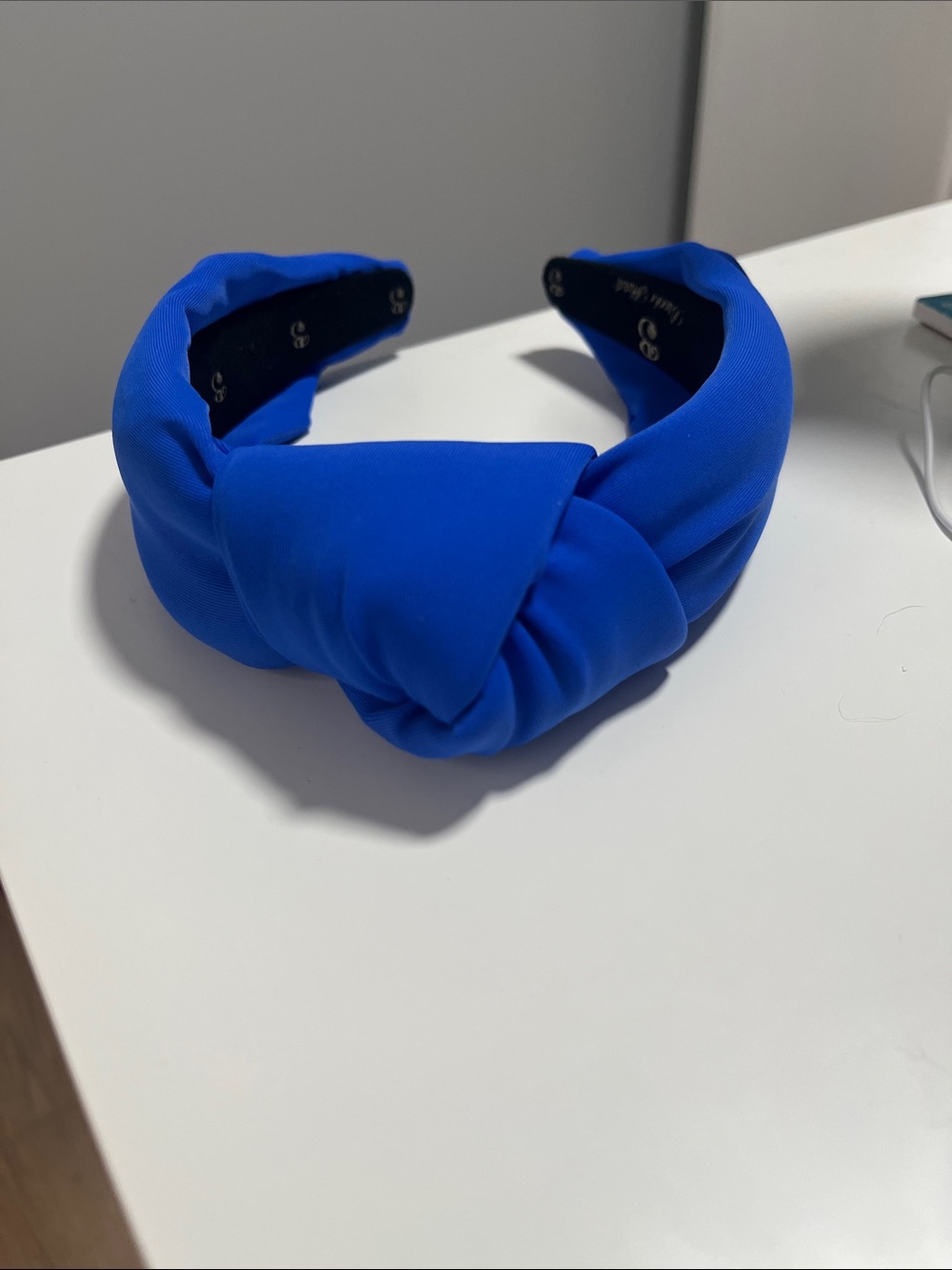 Waterproof Padded Knotted Headband in Bright Blue